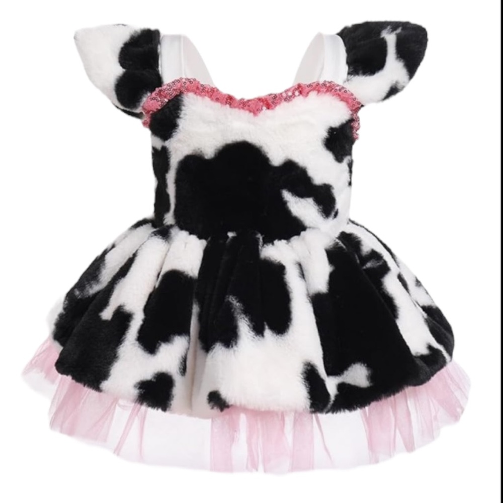 🐄 Adorable Dalmatian Cow Baby Costume – New with Tags! 🍼✨